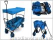 Blue Folding Wagon With Canopy