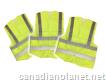Dcdirect Safety Yellow Mesh Vest With Velcro Front Closure 2' Super Hi-vis Reflective Striping - Xx Large (3 Pieces)