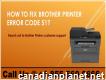 How To Troubleshoot Brother Printer Error Code 51?