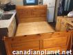 Gorgeous Pine Queen Size Bed / Includes more items