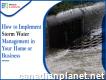 Implement Storm Water Management in Your Home or Business