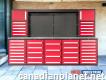 Value Industrial 10ft 40d-2 Red Workbench Cabinet