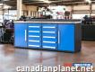 Value Industrial 7ft-10d Blue Workbench Cabinets -